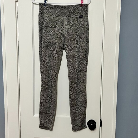 Patagonia women's leggings capilene midweight base layer salt grey size small - Picture 1 of 6